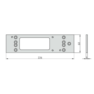 Produktbild von GEZE - Türschließer & Optionales, Montageplatte TS 3000V, Weiß