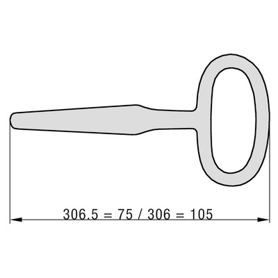 Produktbild von BASI - Vierkantschlüssel - Außen-Vierkant, 6 - 9 mm