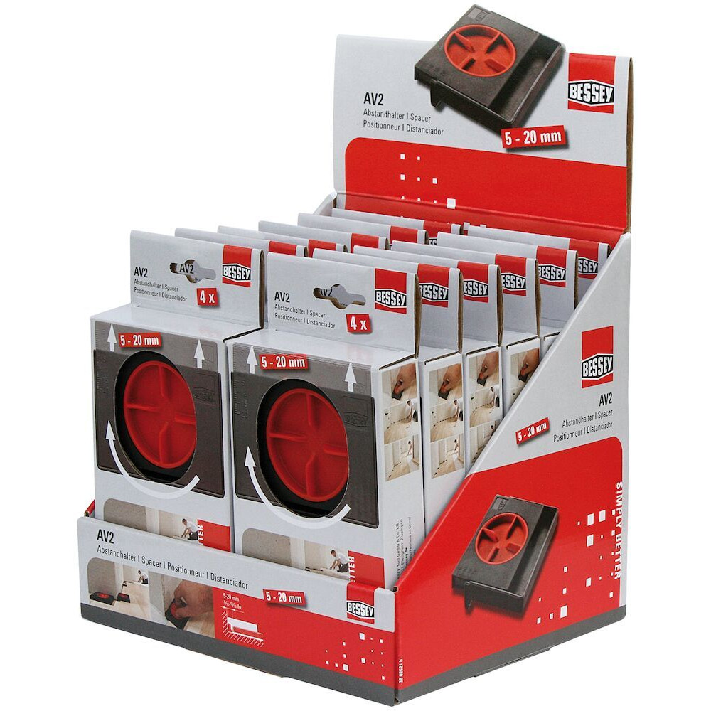 BESSEY® Abstandhalter AV2 a 4 Stück 5-20mm Produktbild img2 L