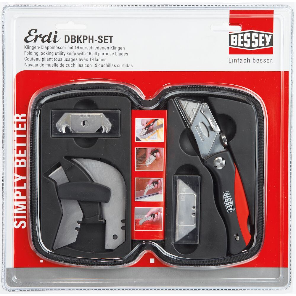 BESSEY® Klingen-Klappmessersatz Nylonmappe Produktbild img4 L