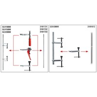 Produktbild von BESSEY® - Hochleistungszwingen-Set 2000/120