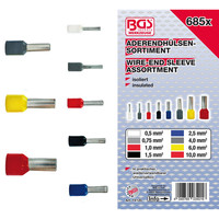BGS Aderendhülsen-Sortiment isoliert 685-teilig Produktbild