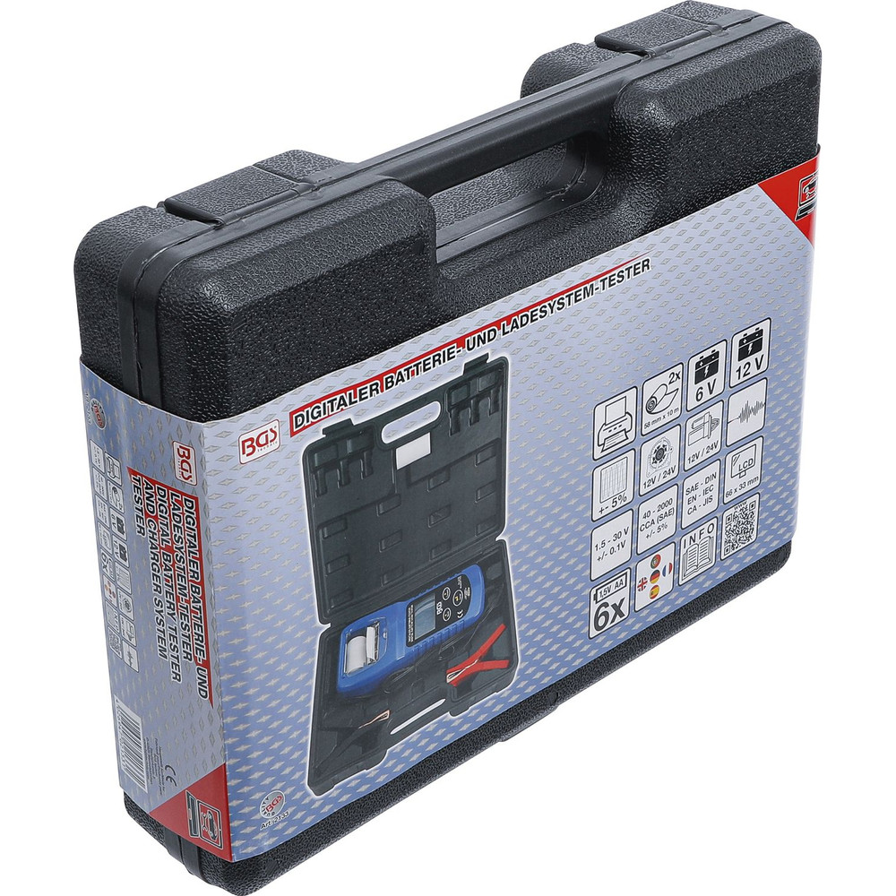 BGS Digitaler Batterie- und Ladesystem-Tester | mit Drucker Produktbild img2 L