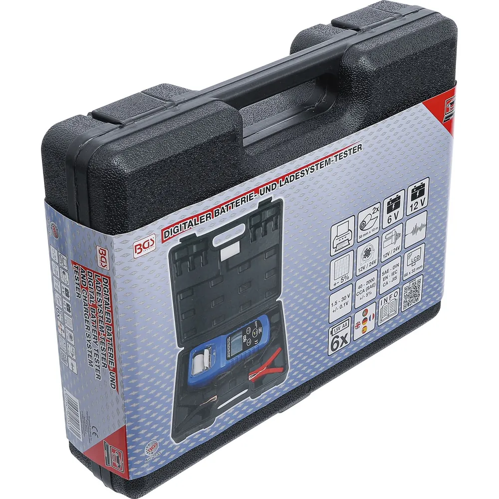 BGS Digitaler Batterie- und Ladesystem-Tester | mit Drucker Produktbild img2 L
