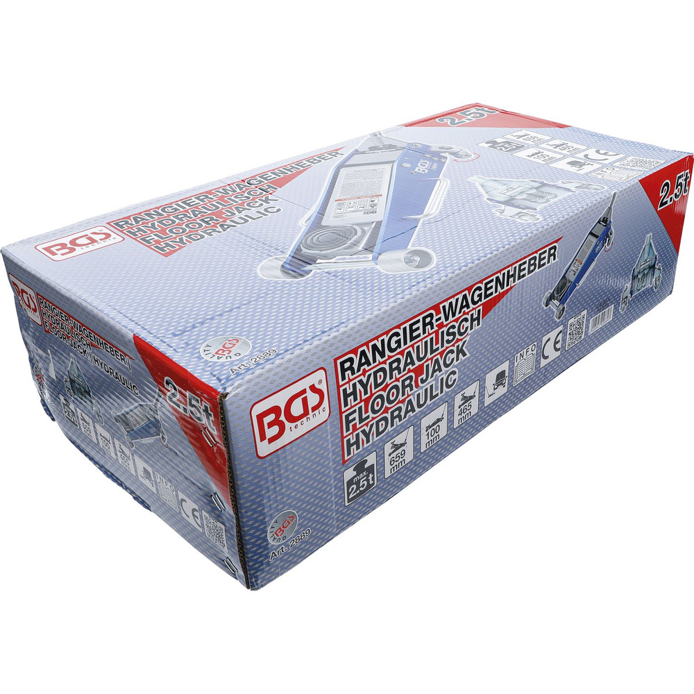 BGS Rangier-Wagenheber | hydraulisch | Aluminium-Stahl-Konstruktion | 2,5 t Produktbild img2 L
