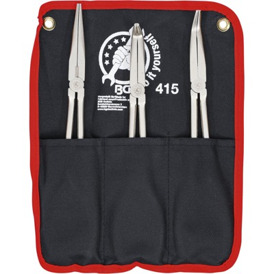 Produktbild von BGS Diy - Telefonzangen-Satz gerade / gebogen 260 - 285mm 3-teilig