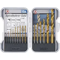BGS Diy HSS-Spiralbohrer-Satz titan-nitriert 1,5 - 10mm 15-teilig Produktbild