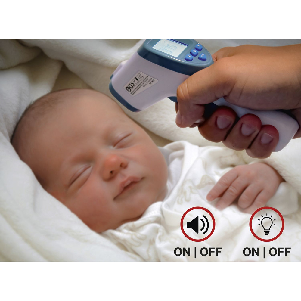 BGS Stirn-Fieber-Thermometer | kontaktlos, Infrarot | für Personen + Objekt-Messung | 0 - 100° Produktbild img5 L