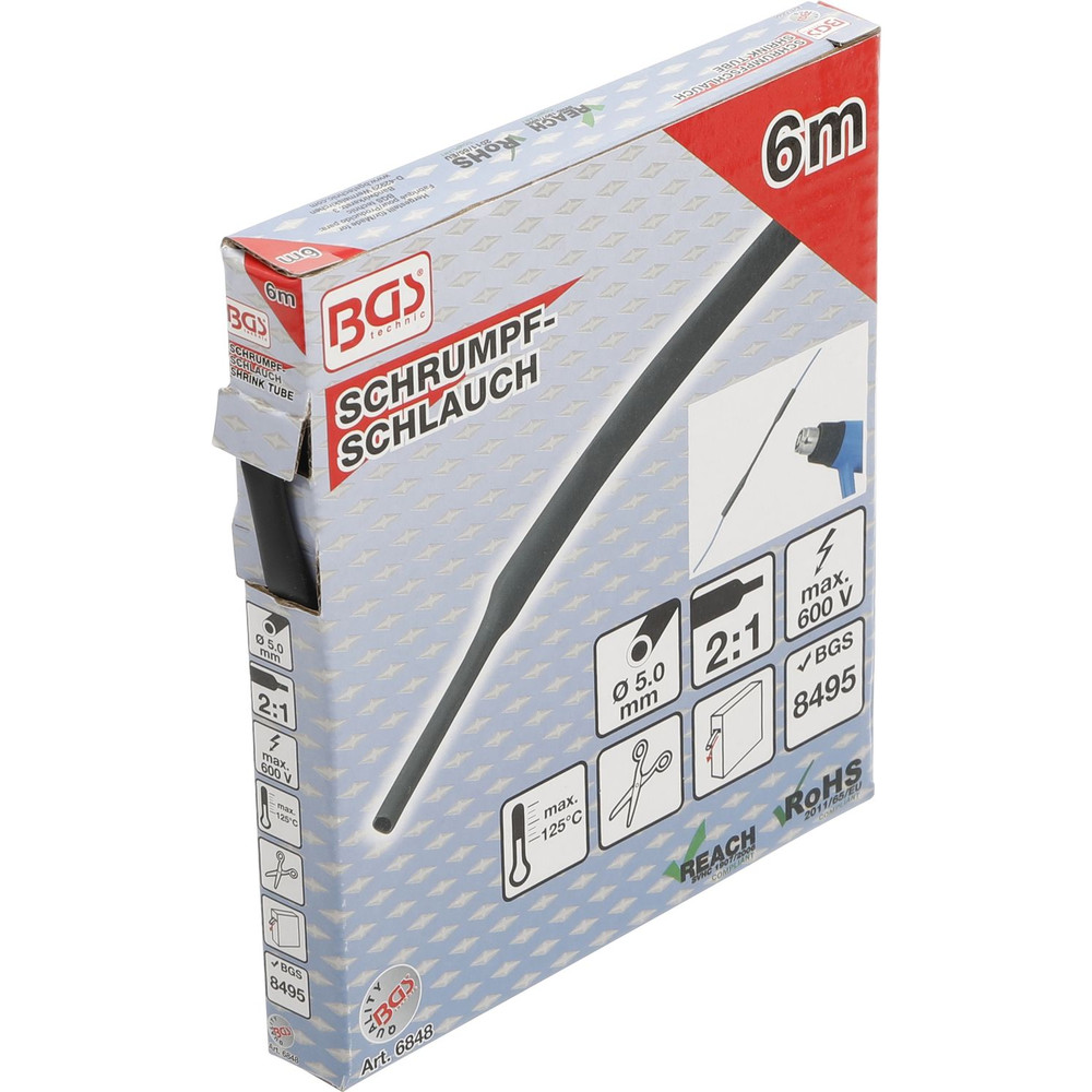 BGS Schrumpfschlauch-Box schwarz ø5mm 6 m Produktbild img2 L