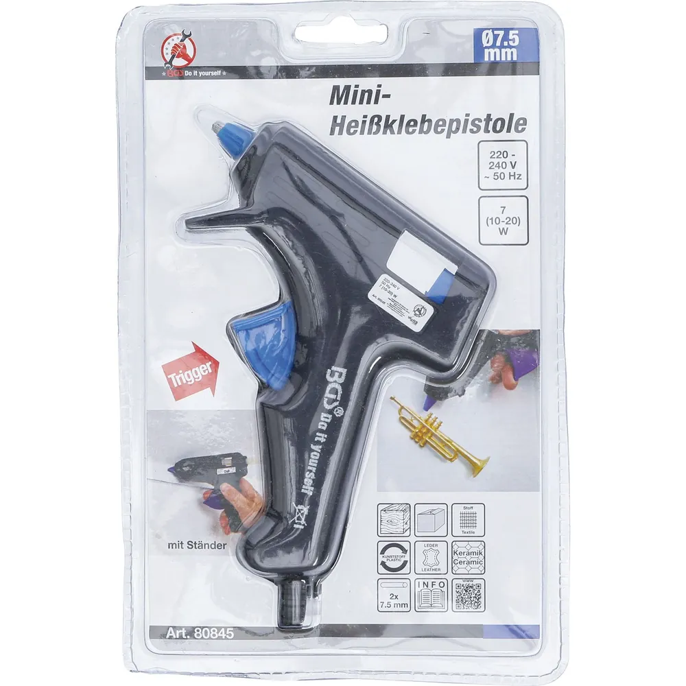 BGS Diy Mini-Heißklebepistole Klebestick-Ø 7,5mm 7 W Produktbild img2 L