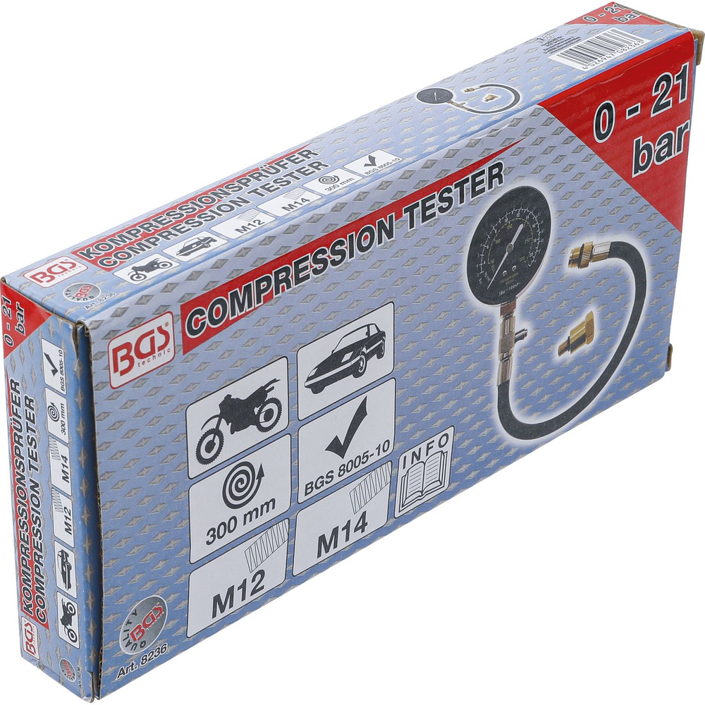 BGS Kompressionstester | M12 + M14 Produktbild img2 L