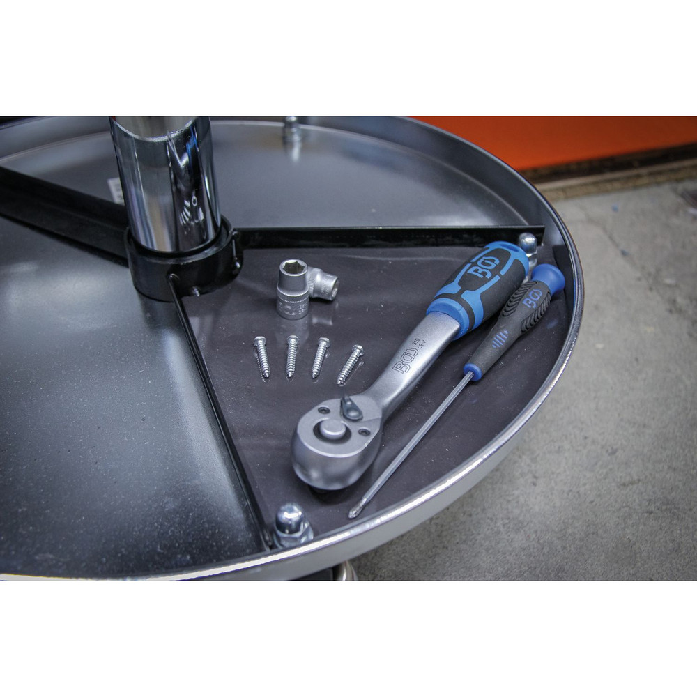 BGS Werkstatt-Arbeitssitz mit 5 Rollen ø360mm Produktbild img6 L