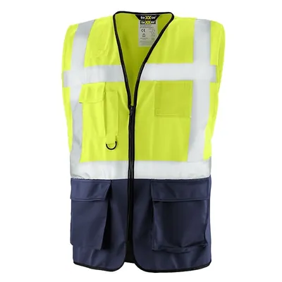 Produktbild von teXXor® - Warnschutz-Weste NEWCASTLE, warngelb/navy, Größe XXL