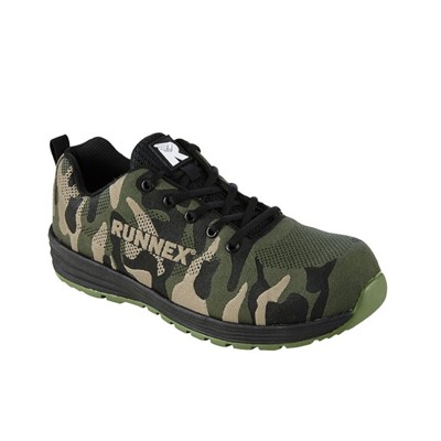 Produktbild von ruNNex® - Sicherheitshalbschuhe SportStar 5346, S3, oliv/schwarz/beige, Größe 3