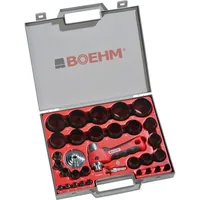 BOEHM Locheisensatz 2-50mm inkl. Halter, Aufnahmescheibe Produktbild