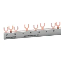Produktbild von Doepke - Phasenschiene 3+N 17,5mm Eurovario 212mm 10mm² 120A Gabel isoliert EV-