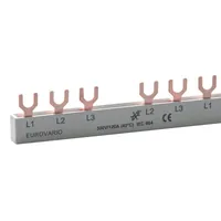 Produktbild von Doepke - Phasenschiene 3+N 17,5mm Eurovario 212mm 10mm² 120A Gabel isoliert EV-