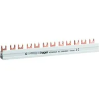 Produktbild von hager - Phasenschiene 2ph 17,5mm 210mm 10mm² 63A Gabel isoliert