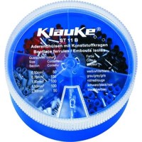 Produktbild von Klauke® - Sortimentskasten 400 Stück Isolierte Aderendhülsen 0,5 - 2,5mm²