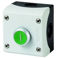 Produktbild von Eaton - Drucktaster 1-fach grün rund ø22mm 1S 1Ö IP67 fl tastend