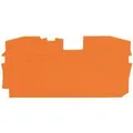 Produktbild von WAGO® - Abschluss-/Zwischenplatte Serie 2010 rastbar orange