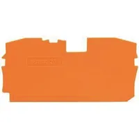Produktbild von WAGO® - Abschluss-/Zwischenplatte Serie 2010 rastbar orange