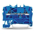 Produktbild von WAGO® - Reihenklemme 0,25-2,5mm² Serie 2002 24A 1Etage 2kl bl Hutschiene 35mm