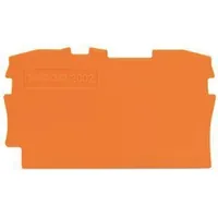 Produktbild von WAGO® - Abschluss-/Zwischenplatte Serie 2002 rastbar orange