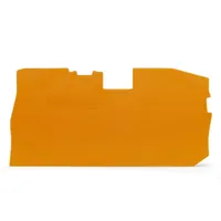 Produktbild von WAGO® - Abschluss-/Zwischenplatte Serie 2016 rastbar orange