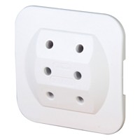 Produktbild von Kopp - Steckdosenadapter 3f ws f. 3 Euro-St IP20