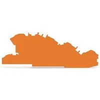 Produktbild von WAGO® - Abschluss-/Zwischenplatte Serie 2005 rastbar orange