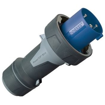 Produktbild von MENNEKES - CEE-Stecker 3p 63A IP67 PowerTOP Xtra 230V/blau 6h Schraubklemmen ge