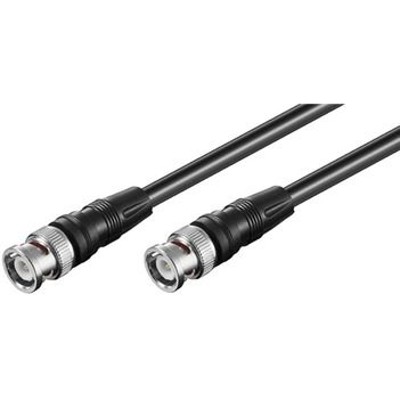 Produktbild von goobay® - Koaxialkabel 10m BNC Stecker schwarz 75Ω 2-fach geschirmt