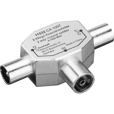 Produktbild von goobay® - Koaxverteiler Bu-2x Stecker