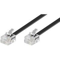 Produktbild von goobay® - Telefonkabel 3m RJ11 Stecker schwarz 4p