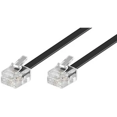 Produktbild von goobay® - Telefonkabel 6m RJ11 Stecker schwarz 4p