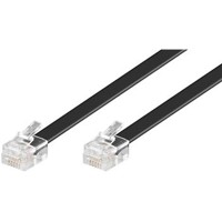 Produktbild von goobay® - Telefonkabel 3m RJ11 Stecker schwarz 6p