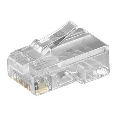 Produktbild von goobay® - Modular-Stecker Cat3 RJ45 26-22AWG fl geeignet für Litzenleiter trans