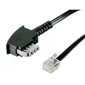 Produktbild von goobay® - Telefonkabel 3m TAE-N RJ11 Stecker schwarz 4p