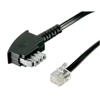 Produktbild von goobay® - Telefonkabel 3m TAE-N RJ11 Stecker schwarz 4p