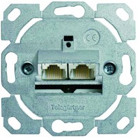 Produktbild von Telegärtner - Anschlussdose Cat6A UP 2xRJ45 Kanaleinb LSA designfähig