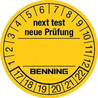 BENNING Prüfplaketten neue Prüfung, 300 Stk. Produktbild