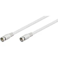 Produktbild von goobay® - Koaxanschlusskabel 5m F Stecker weiß 75Ω 2-fach geschirmt