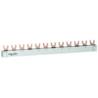 Produktbild von Schneider Electric - Phasenschiene 3ph 18mm Acti9 210mm 10mm² 63A Gabel isolier