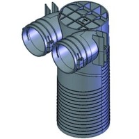 Produktbild von Helios Ventilatoren - Decken-/Wandkasten Ventilanschluss DN125