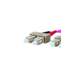 Produktbild von METZ CONNECT - LWL-Patchkabel SC-D 50/125 OM4 1m vi MM50/125