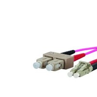 Produktbild von METZ CONNECT - LWL-Patchkabel SC-D/LC-D 50/125 OM4 1m vi MM50/125