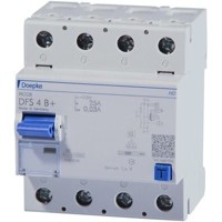 Produktbild von Doepke - FI-Schutzschalter B+ 4p 400V 63A 0,3A 4TE REG DIN-Schiene(REG) 10kA 3k