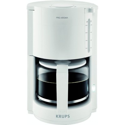 Produktbild von Krups - Kaffeemaschine 10 Tassen ProAroma Glaskanne 1400ml weiß