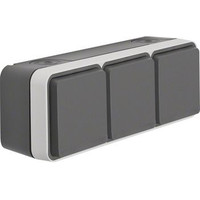 Berker Steckdose 3f lgr mt W.1 AP horiz Klappd IP55 mit Klappdeckel Komplettgeh Produktbild